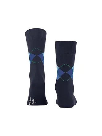 BURLINGTON | Chaussettes homme 40-46 MULTI KING noir | dunkelblau